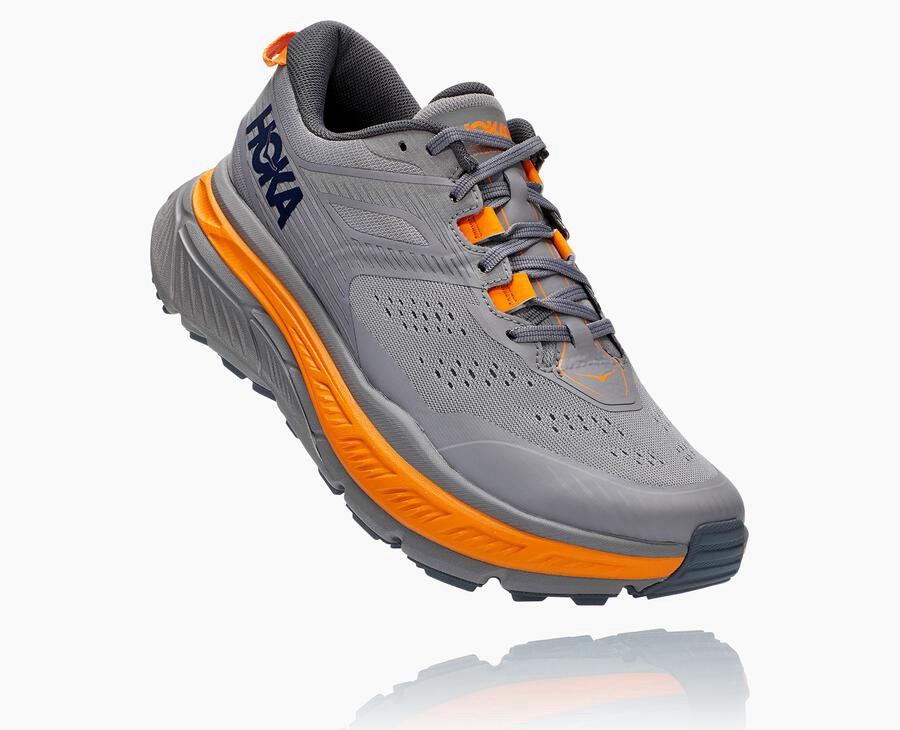 Hoka One One Stinson Atr 6 - Men's Trail Shoes - Grey - UK 589WHYNEL